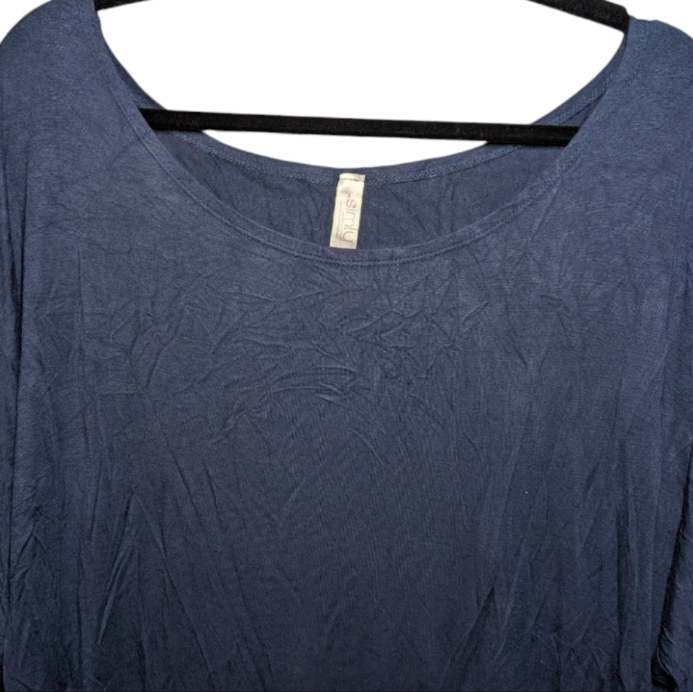 Simlu Women’s Blue Dolman Sleeve Top Size XL 💙 - Picture 6 of 10